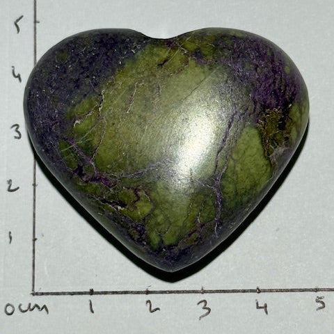 Coeur Stichtite avec Serpentine