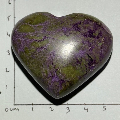 Coeur Stichtite avec Serpentine