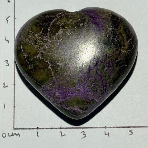 Coeur Stichtite avec Serpentine