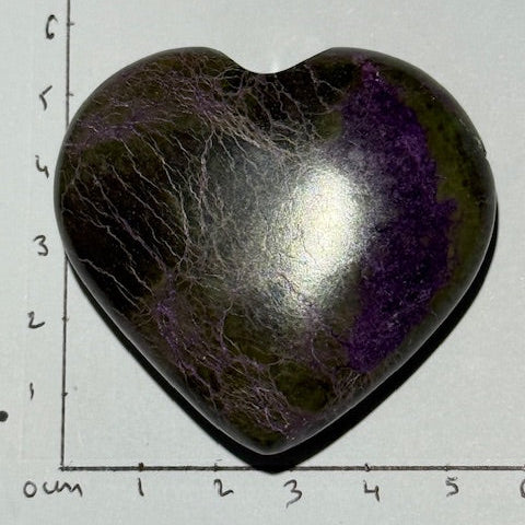 Coeur Stichtite avec Serpentine