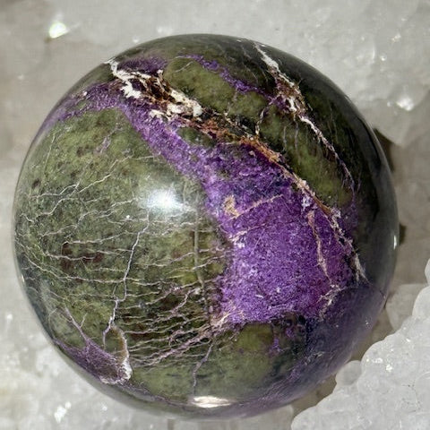 Sphère Stichtite avec Serpentine