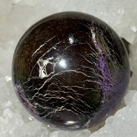 Sphère Stichtite avec Serpentine