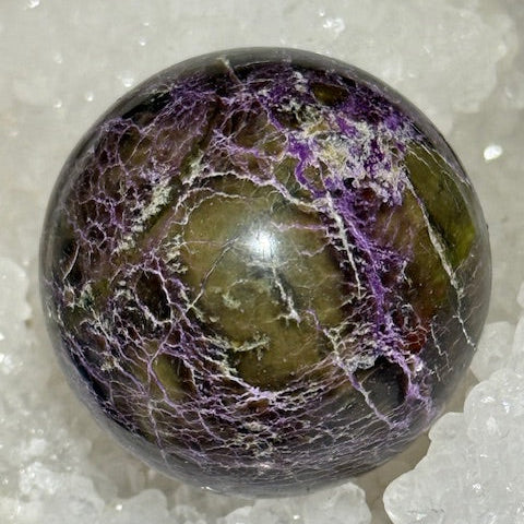 Sphère Stichtite avec Serpentine