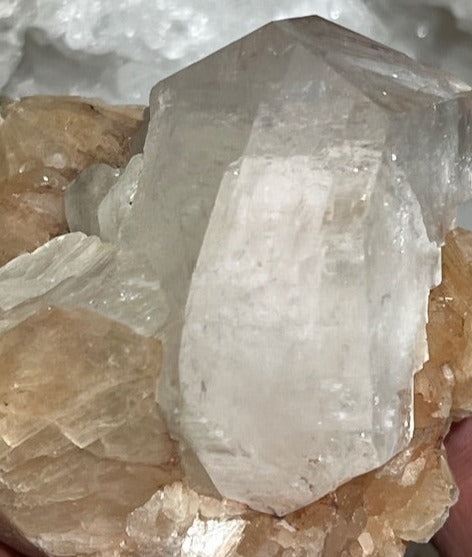 Apophyllite avec stilbite