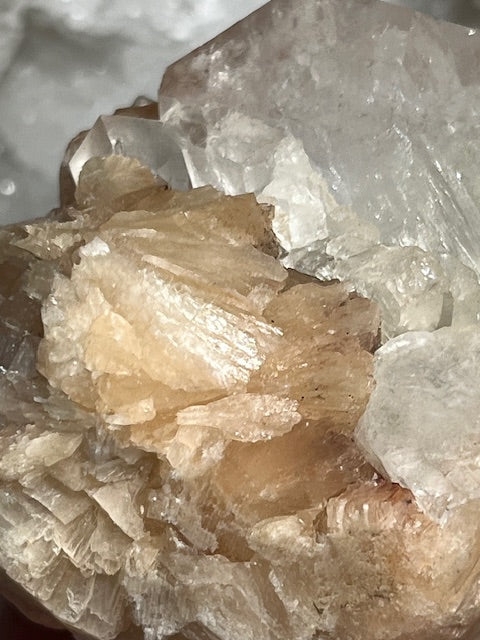 Apophyllite with stilbite Specimen