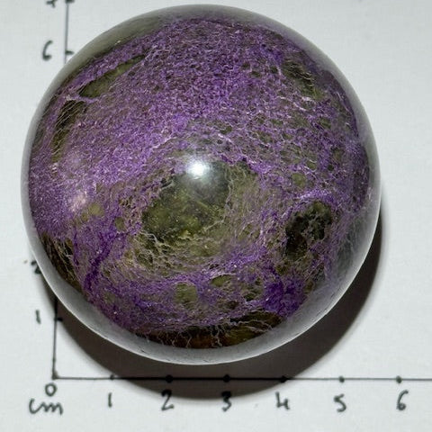 SPHERE Stichtite avec Serpentine