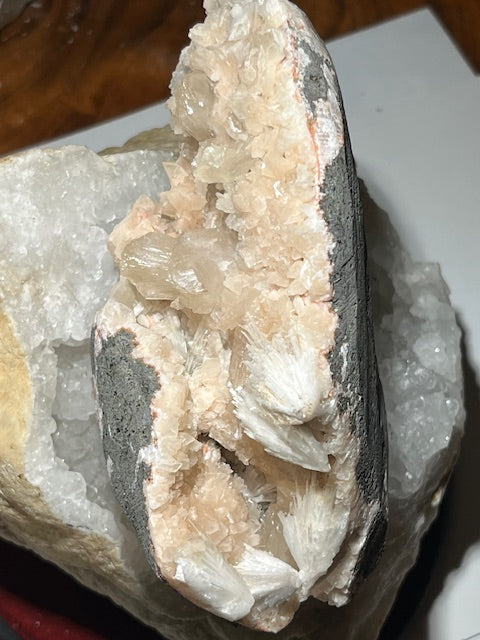 Scolecite with Stilbite