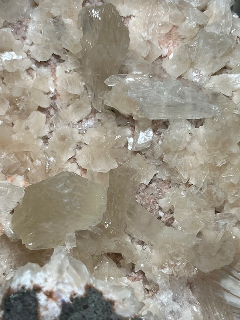 Scolecite with Stilbite