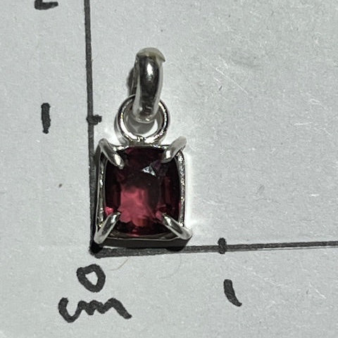Pendentif Spinelle Rouge 