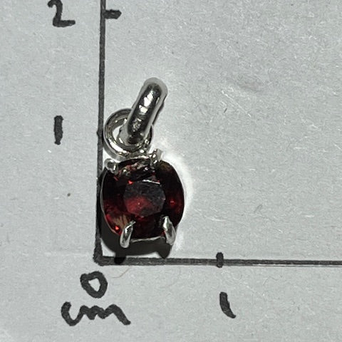 Pendentif Spinelle Rouge 