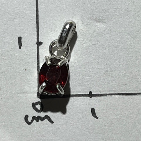 Pendentif Spinelle Rouge 