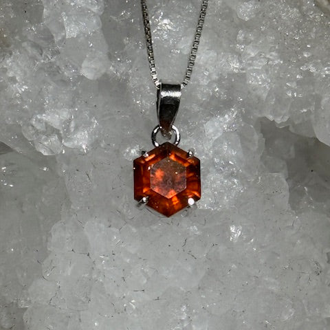 Pendentif Grenat Hessonite