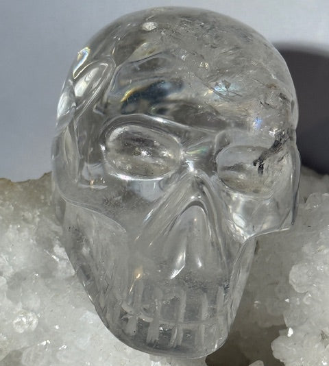 Crâne en Quartz Lémurien