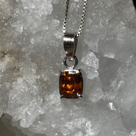 Pendentif Grenat Hessonite 