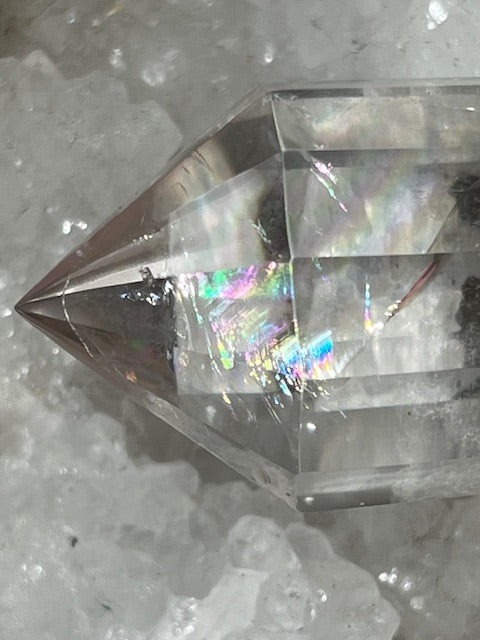 Quartz Vogel 12 FACES in Lemurian Quartz