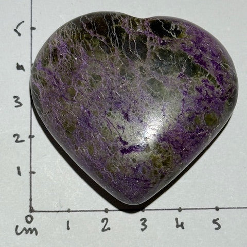 Coeur Stichtite avec Serpentine