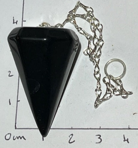 Pendule obsidienne noire