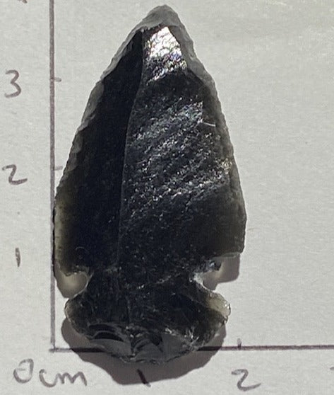 Pointe de flèche ( Obsidienne Noire )