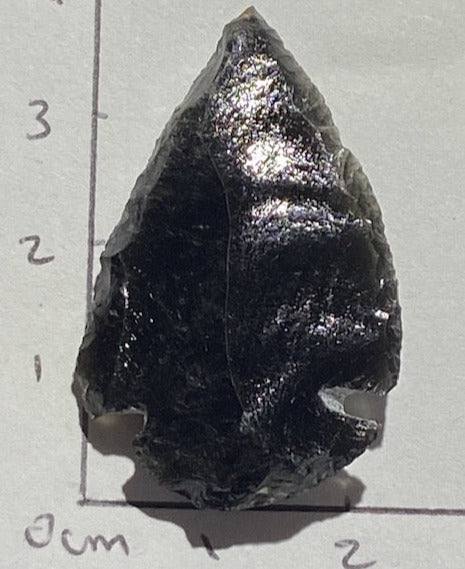 Pointe de flèche ( Obsidienne Noire )