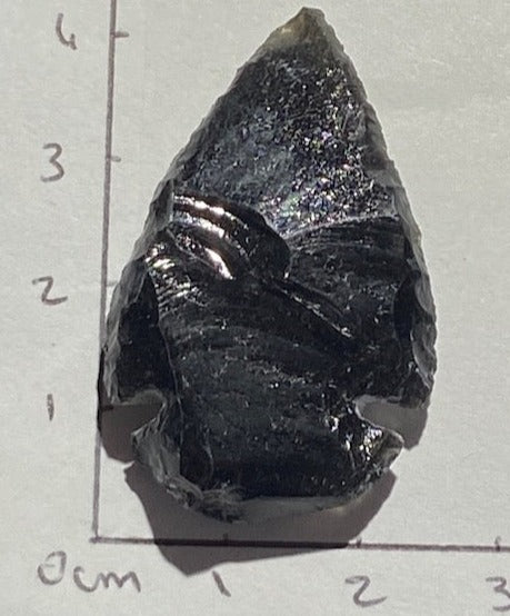 Pointe de flèche ( Obsidienne Noire )