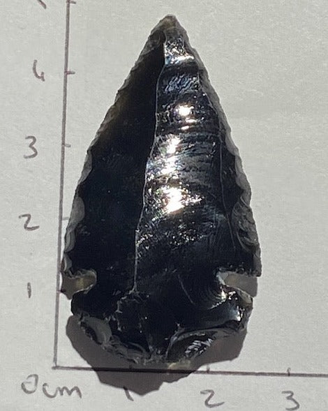 Pointe de flèche ( Obsidienne Noire )