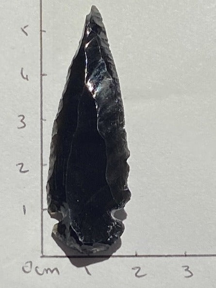 Pointe de flèche ( Obsidienne Noire )