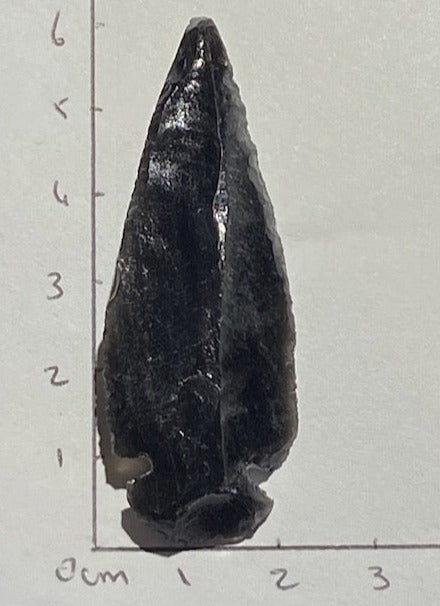Pointe de flèche ( Obsidienne Noire )