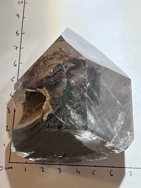 SPÉCIMEN RARE Cristal du Temple du Coeur/ DOW Quartz Chlorite/Chaman (Lodolite