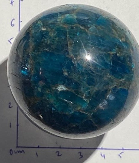 Sphère  Apatite Bleue Grade A+