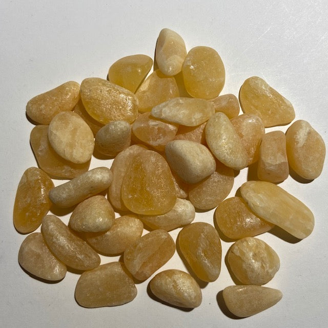 Yellow calcite individually