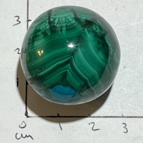 Sphère Malachite avec Chrysocolle