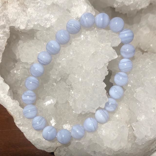 Bracelet Agate Dentelle Bleue