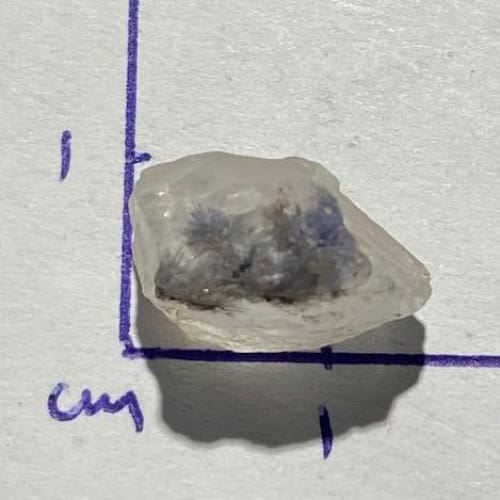 Dumortiérite sur Quartz (Rare)