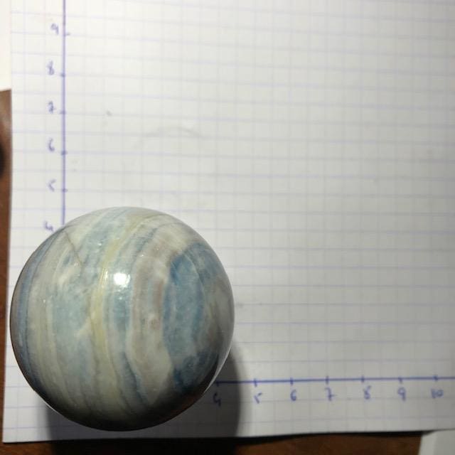 Sphère Scheelite sur Calcite